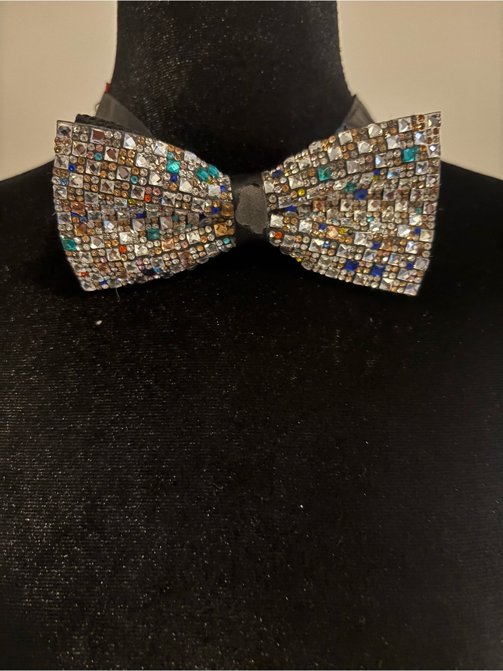 Multicolor Crystal Rhinestone Bow Tie for Men